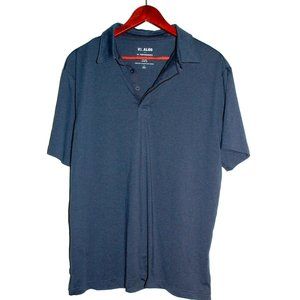01.Algo Men`s  Performance Polo Short Sleeve Casual Polyester Size L